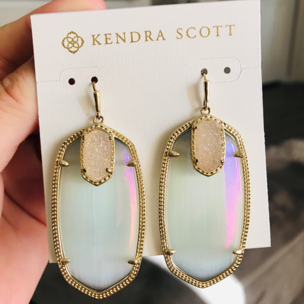 Kendra Scott Iridescent Slate Darcy Earrings
